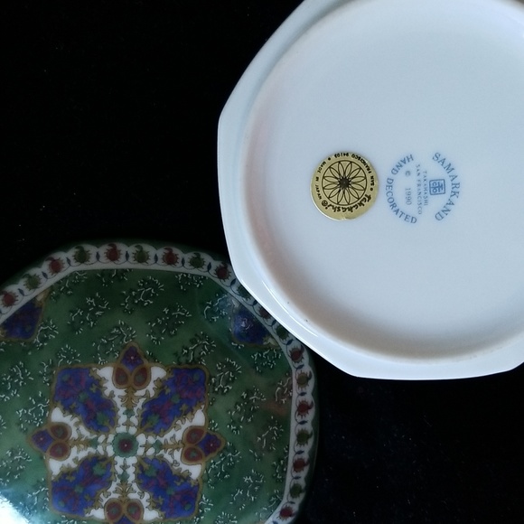 Takahashi Samarkand San Francisco Hand Decoated Octagonal Japan Floral Box - Picture 6 of 8